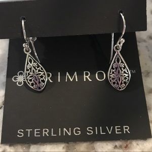 Teardrop Sterling Silver Earrings.